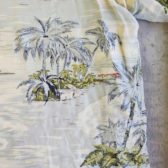 Vintage Roundtree & Yorke 100% Silk Hawaiian Shirt Mens XXL Tropical Vacation - Picture 9 of 12